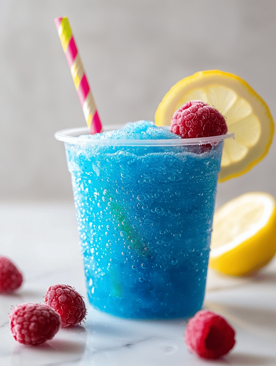 Unusual Blue Raspberry Slushie: A Nostalgic Chill with a Twist