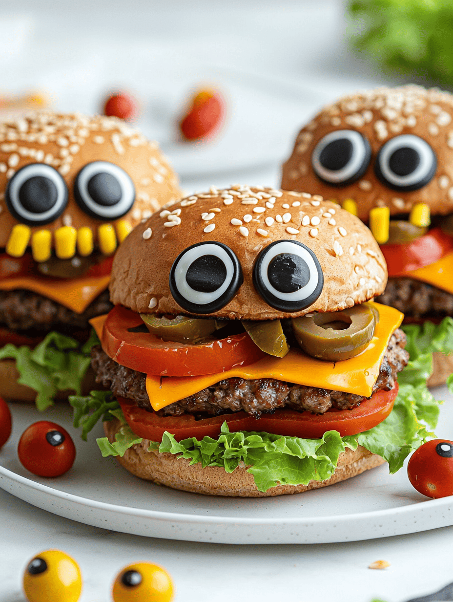 Monster Burgers for a Spooky Bite
