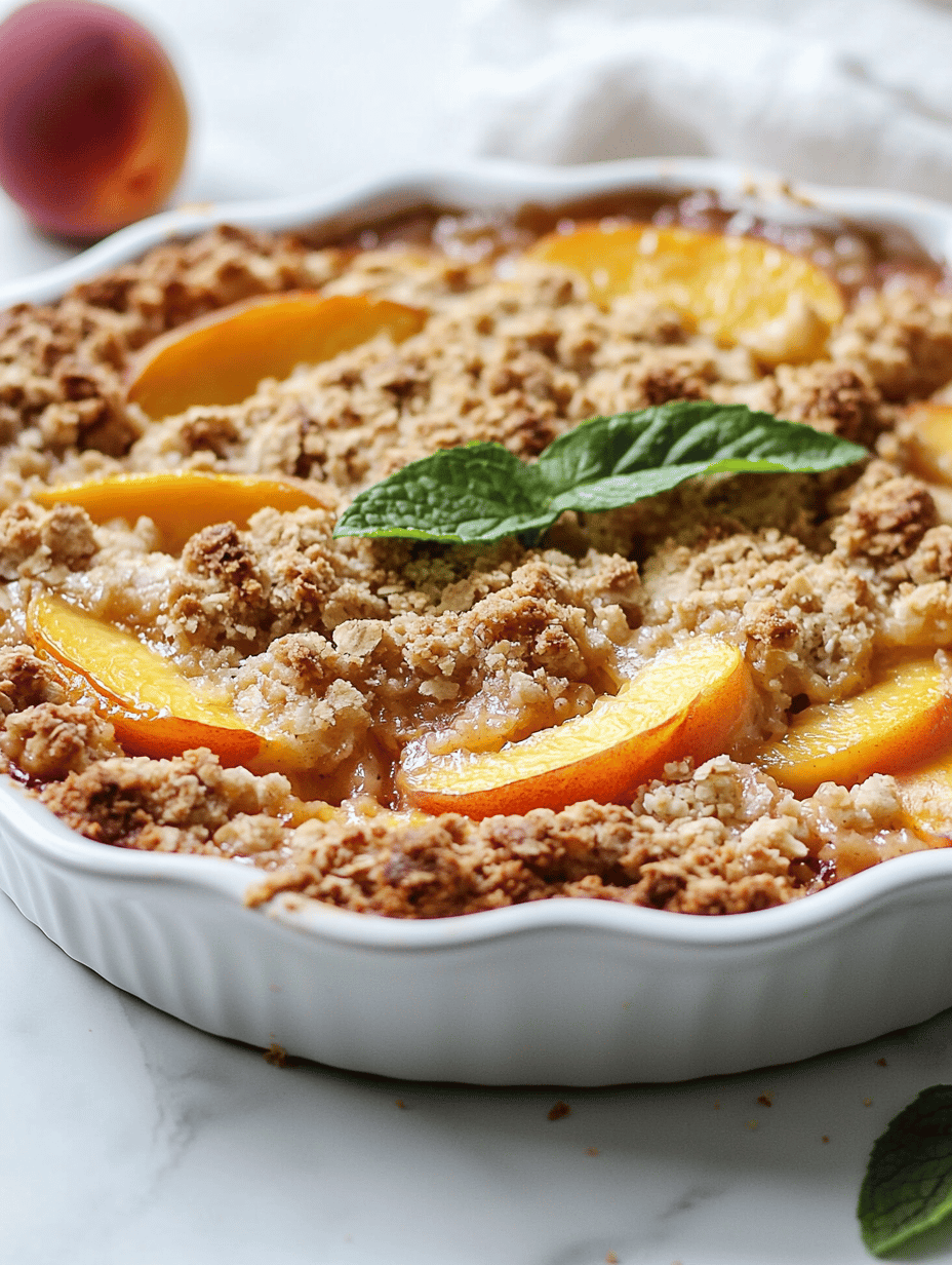 Peach Crumble: Heritage Sweetness in Every Bite