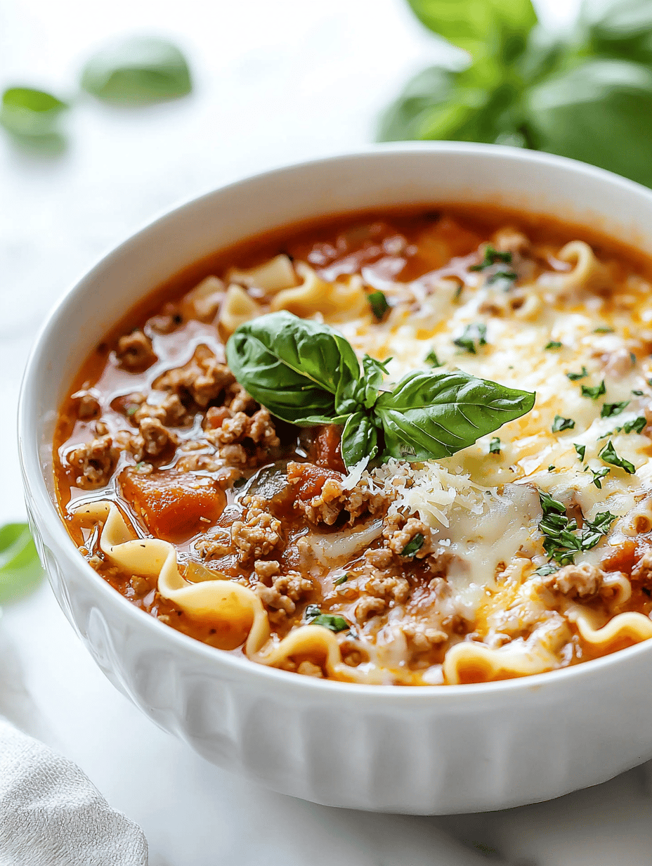 Unconventional Cozy: Lazy Saturday Lasagna Soup