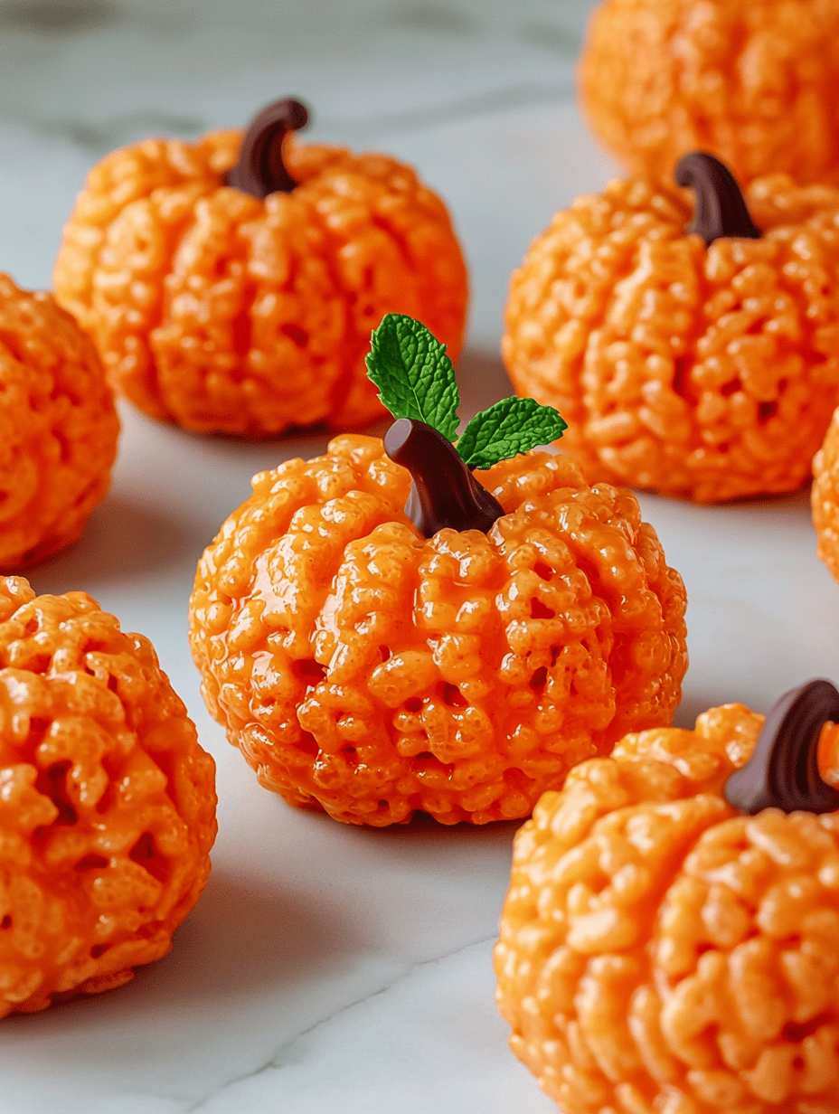 Spook-tacular Pumpkin Rice Krispie Treats: The Unusual Charm of Fall’s Edible Decorations