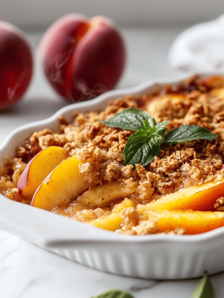 Peach Crisp: A Nostalgic Twist on Summer’s Favorite Fruit