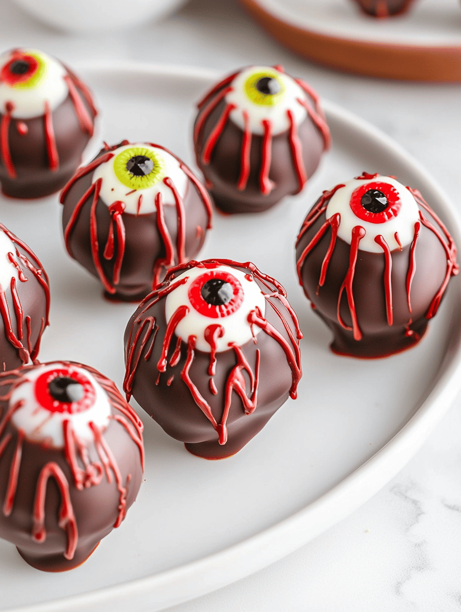 Hauntingly Delicious Halloween Monster Eyeball Cake Pops