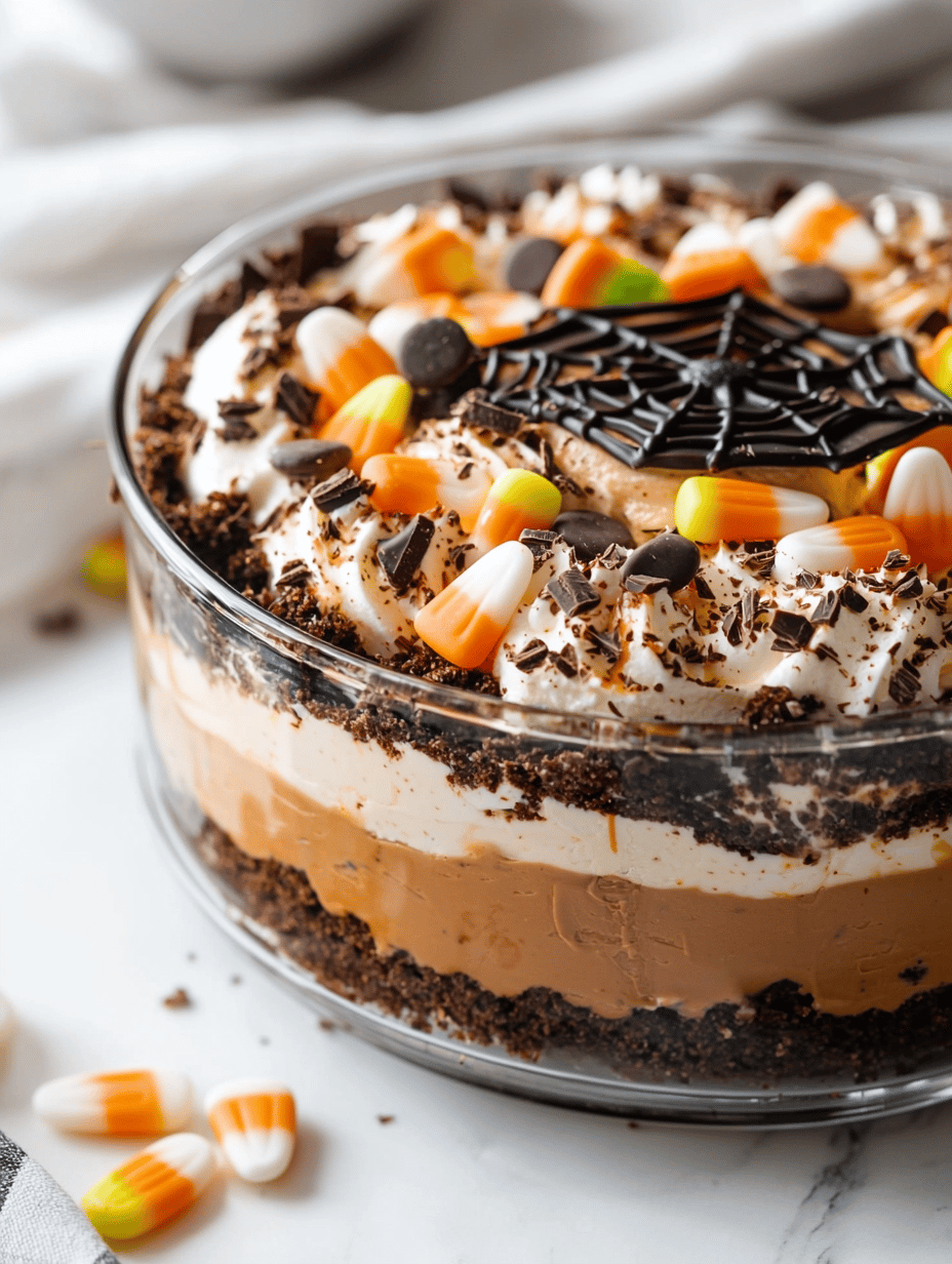 Spooky Fun: Halloween Dirt Cake with Gummy Worms