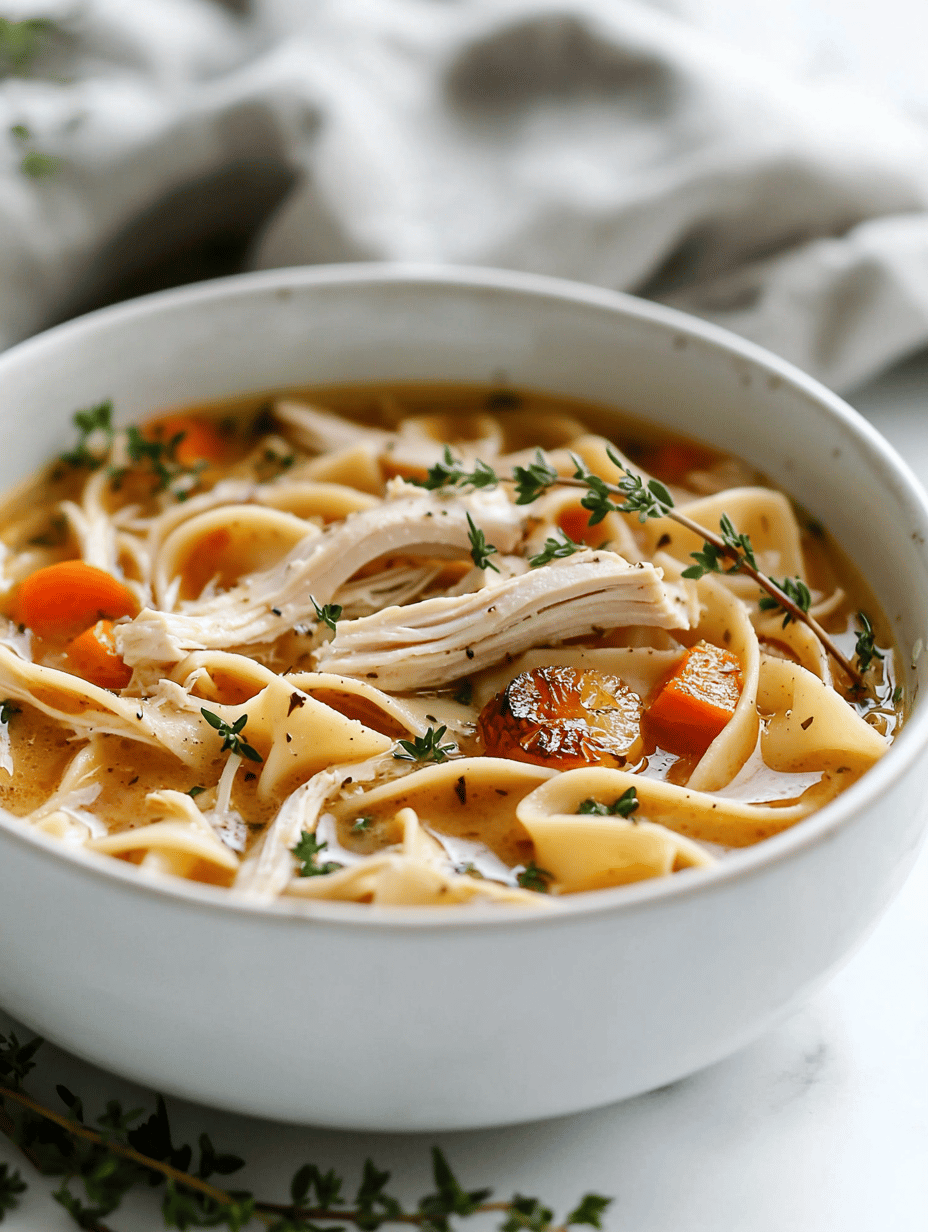Revive Your Winter Days with a Classic Chicken Noodle Soup Twist