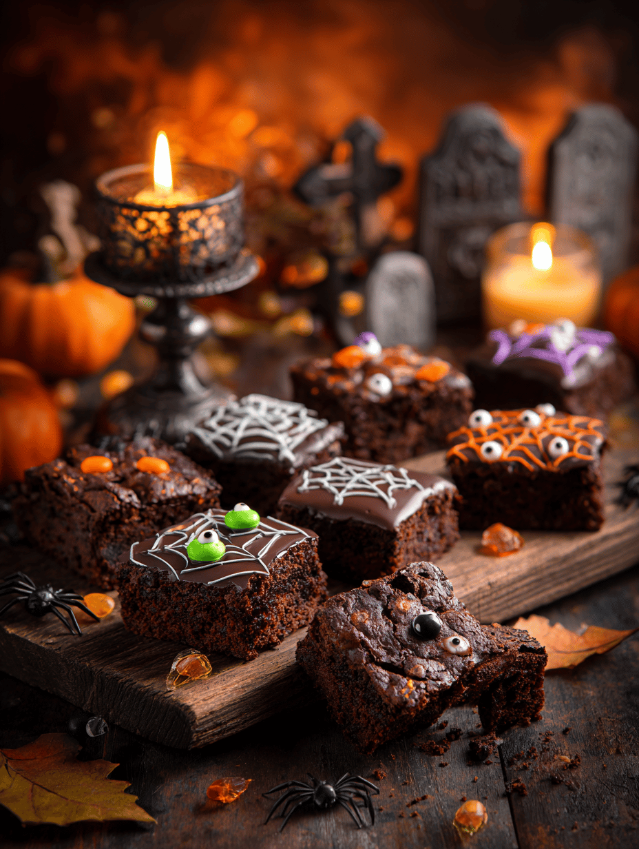 Halloween Brownies with a Spooky Twist: A Dark Chocolate Adventure